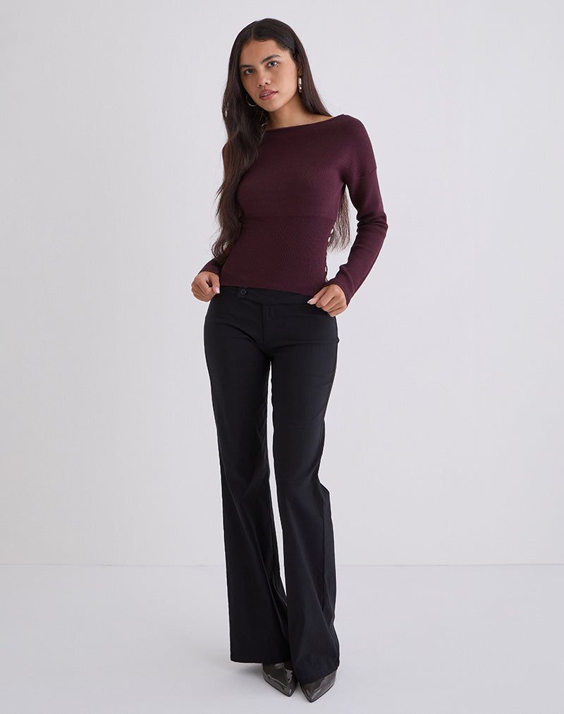 Image of Elira Top in Knit Plum