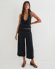 Image of Ano Capri Trousers in Rayon Jersey Black