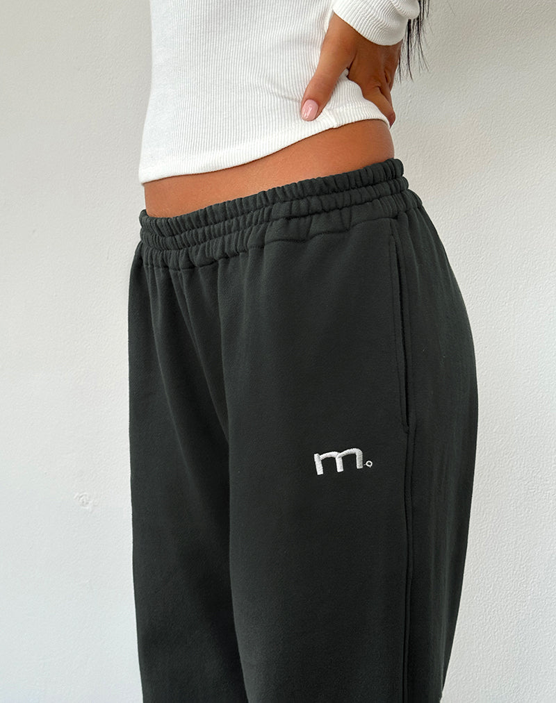 Image of Em Jogger in Beluga Light Grey with M Embroidery