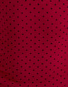 Red with Micro Polka Black