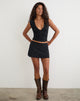 Image of Nidya A-Line Mini Skirt in Black