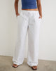 Image of Wasic Wide Leg Trouser in White