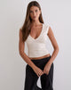 Image of Emberly Plunge Top in Tofu