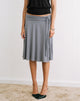 Image of Emisra Knot Midi Skirt in Jersey Grey