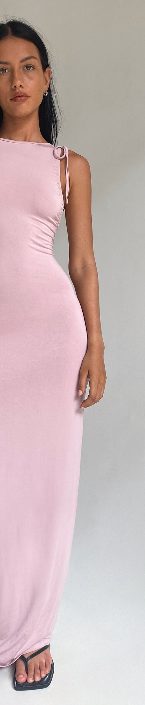 image of Elinor Maxi Dress in Slinky Baby Pink