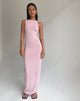 image of Elinor Maxi Dress in Slinky Baby Pink