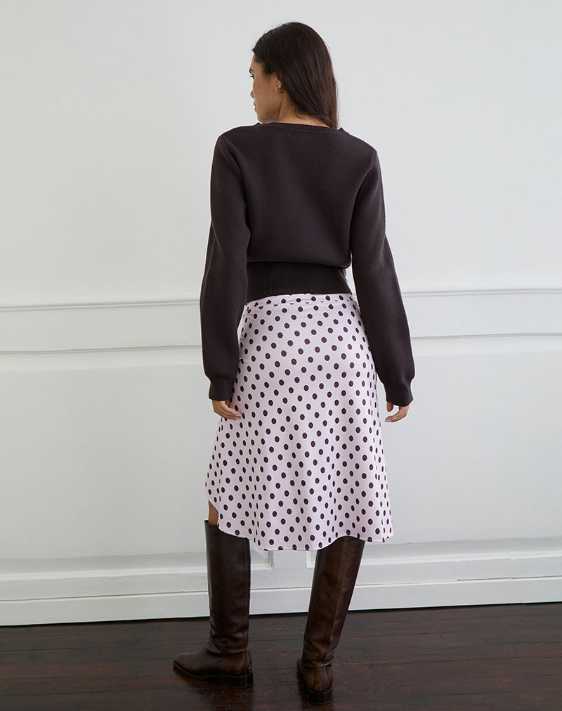 Image of Esmeray Midi Skirt in Retro Polka Dot