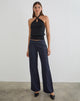 Image of Falita Trouser in Tailoring Navy Stripe