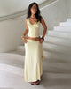 Image of Phemia Maxi Skirt with Beads in Jersey Lemon