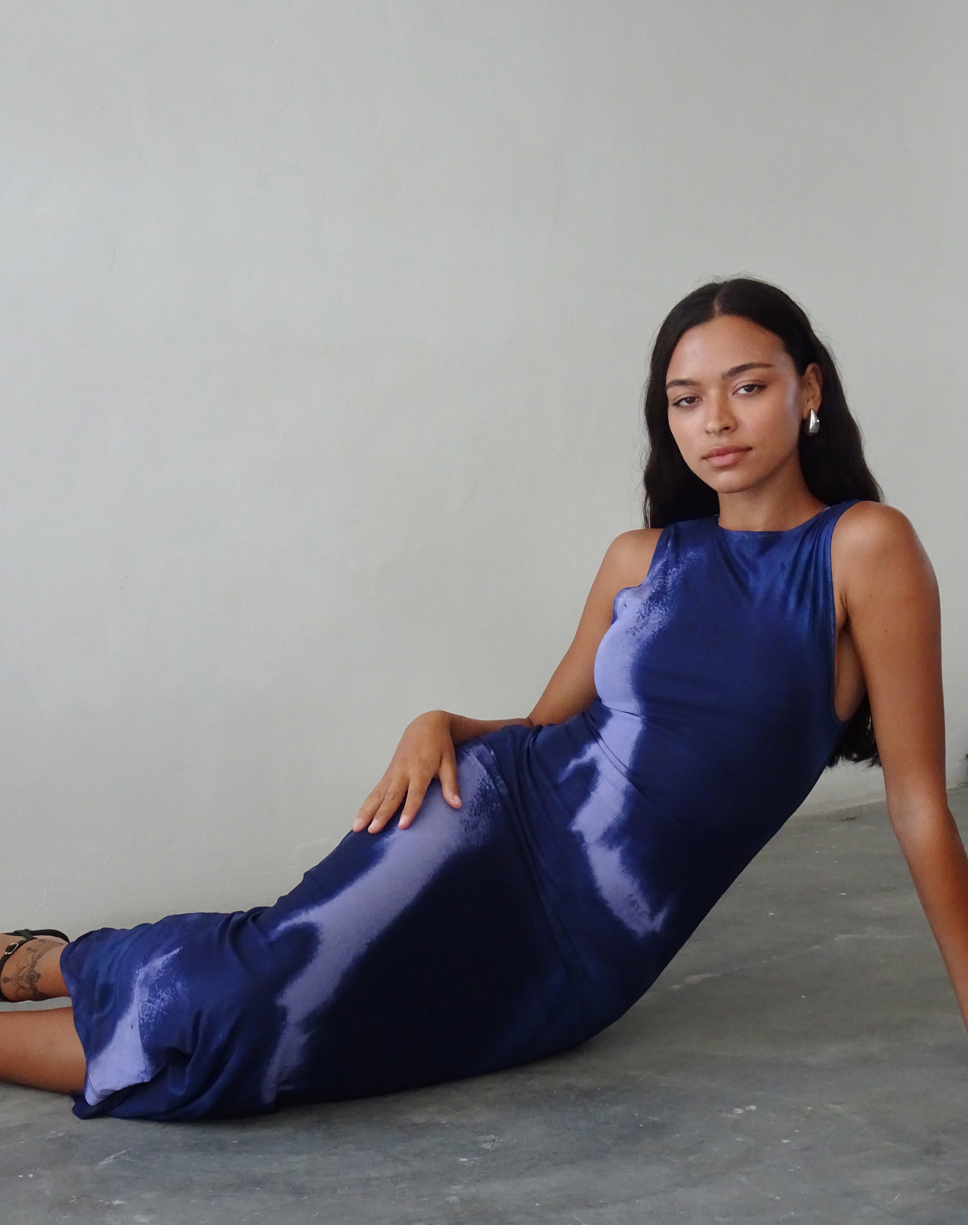 motel fayola mesh midi dress Fiorella Mock Mesh Midi Dress