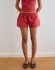 Image of Sumi Shorts in Cotton Dobby Red
