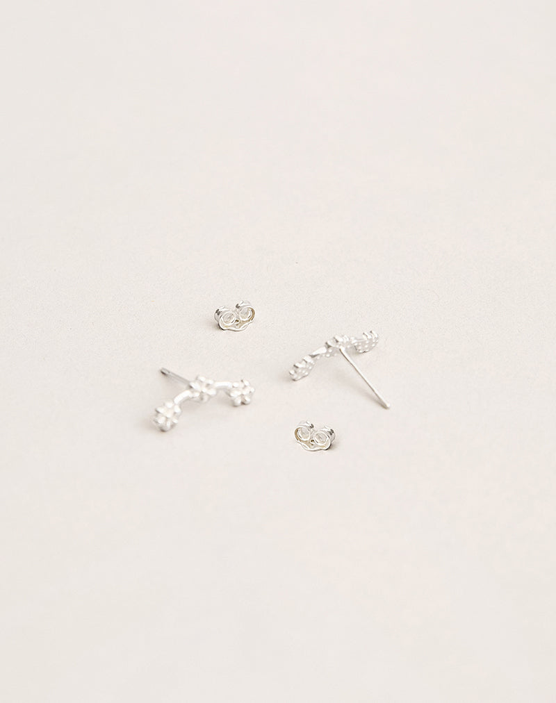 Image of Sterling Silver Multi Flower Stud Earrings