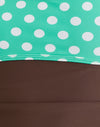  Brown with Medium Polka Green