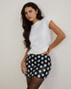 Image of Gaera Skirt in Polka Sequin Monochrome