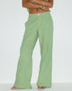 Image of Saucy Trouser in Linen Minty Green