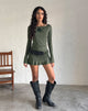 Image of Gillian Long Sleeve Mini Dress in Slinky Grey