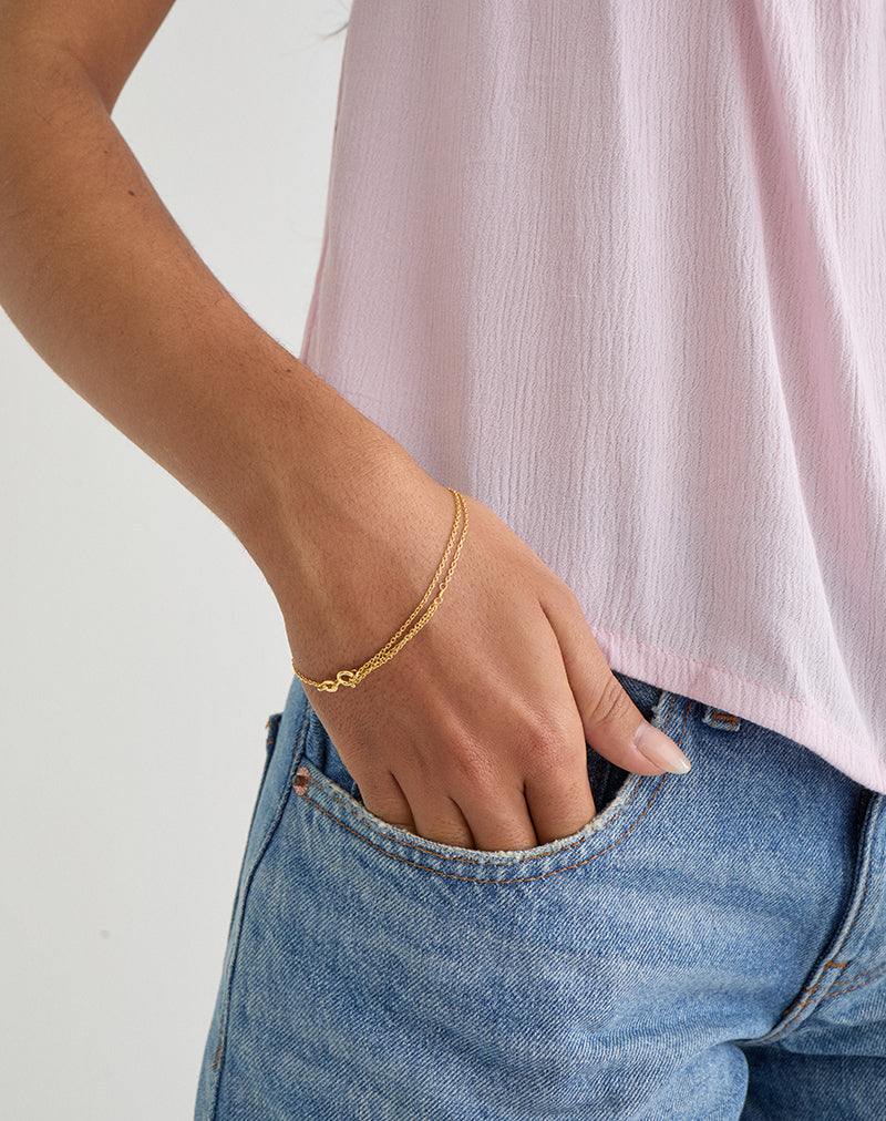 Image of Gold Plated Chain Bracelet