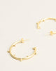 Image of Gold Plated Hoop Earring with Small Beads