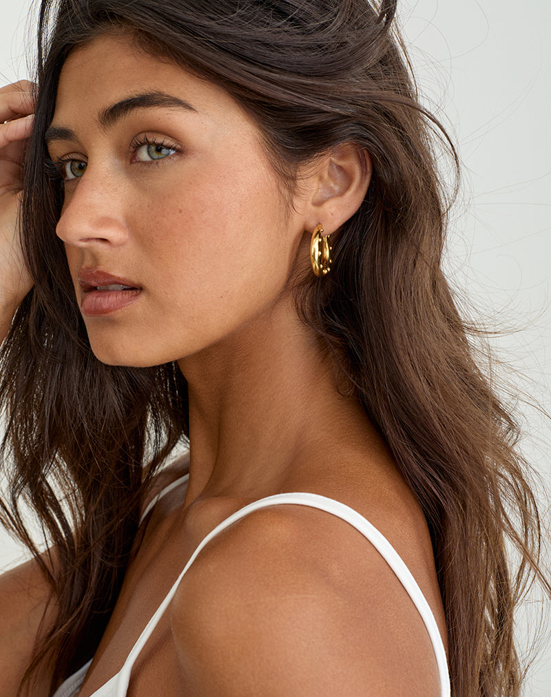 Gold Plated Hoop Earrings