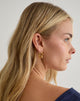 Image of Gold Plated Star Hoop Earrings