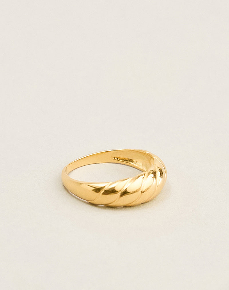 Image of Gold Plated Textured Ring