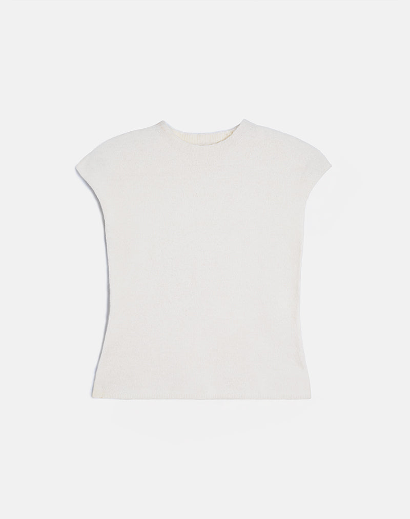 Image of Hanuva Top in Knit Cream