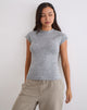 Image of Hanuva Top in Knit Grey