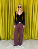 Image of Holis Long Sleeve Wrap Top in Jersey Black