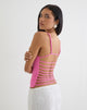 Image of Inaja Cut Out Cami Top in Jersey Deep Pink
