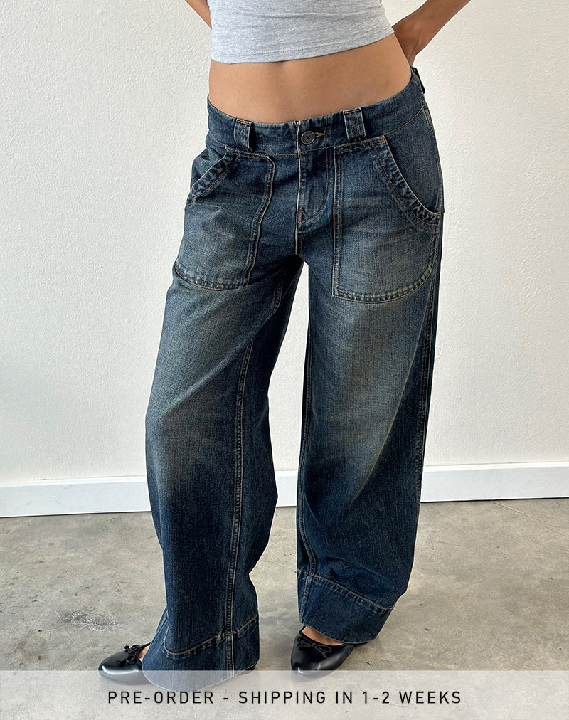 Image of Utility Carpenter Jeans in Aged Mid Blue