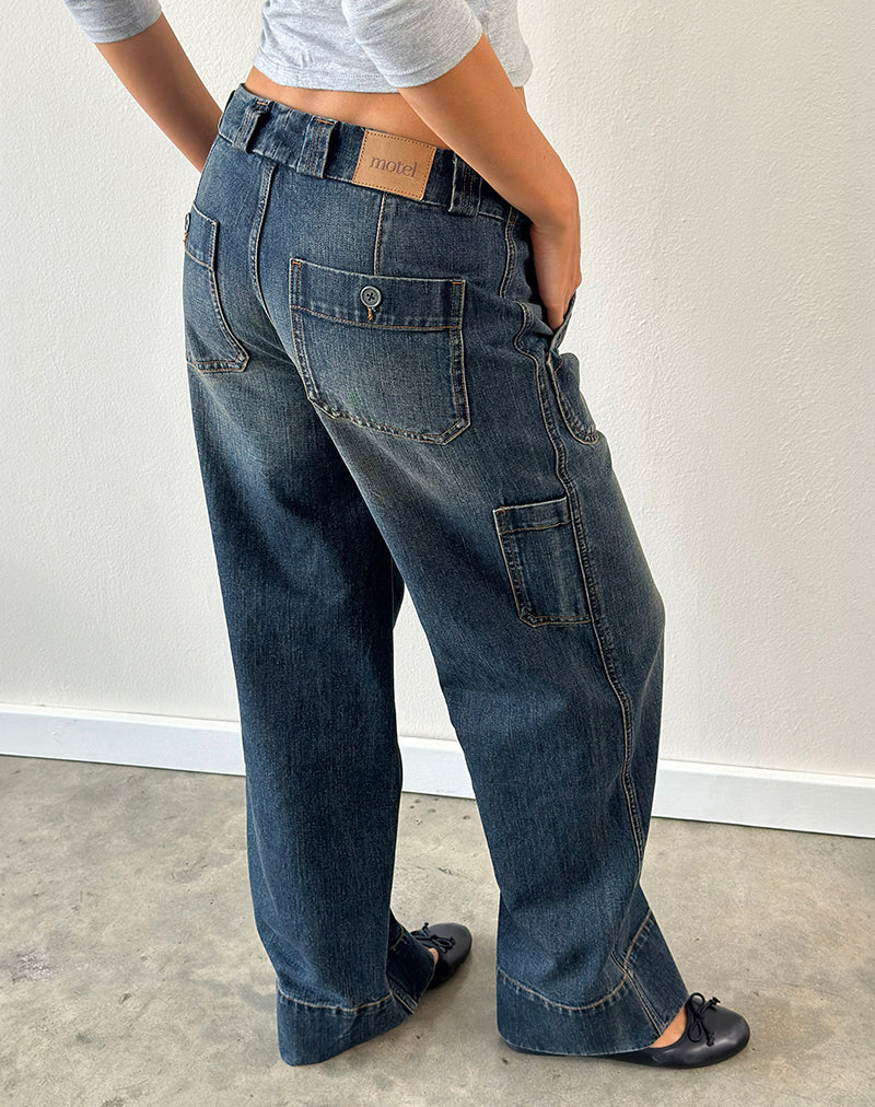Image of Utility Carpenter Jeans in Aged Mid Blue