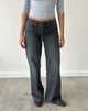 Image of Low Rise Relaxed Cargo Jeans in Vintage Black