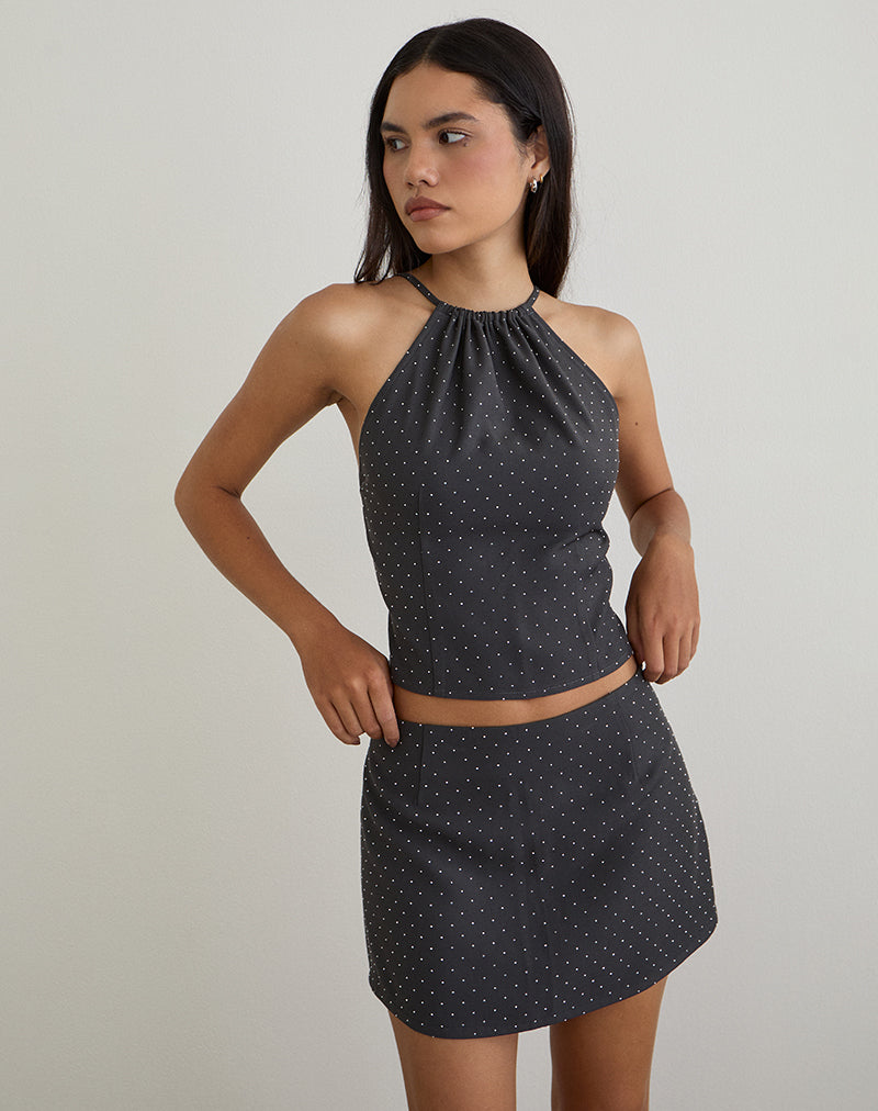 Image of Irka Skirt in Diamante Grey
