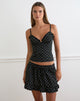 Image of Isamu Top in Basic Polka Black