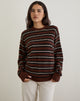 Image of Ishari Jumper in Stripe Brown Multi