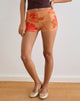 Image of Istora Shorts in Watercolour Hibiscus Orange