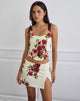 Image of Jatmi Corset Top in Bouquet Roses Cream