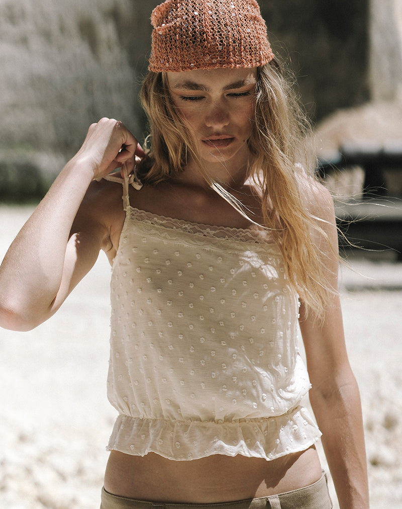 Blue Shadow Blossom Chiffon Cami Top | Camden – motelrocks.com