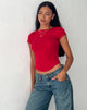 Image of Jojes Jersey Tee in Tango Red