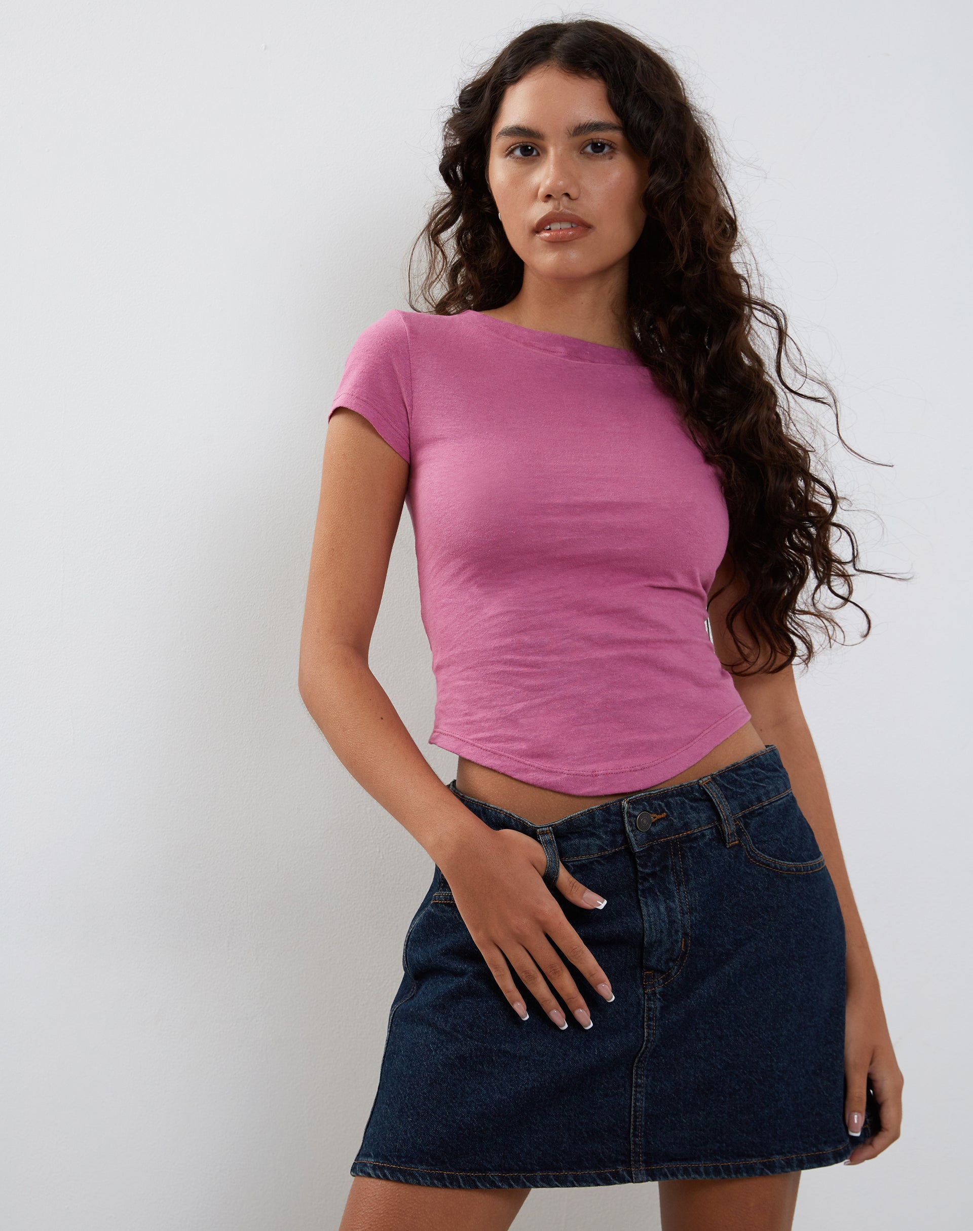 Image of Jojes Jersey Tee in Cashmere Pink