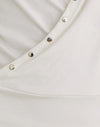 Rayon Jersey Off White with Studs