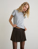 Image of Kassine Mini Skirt in Tailoring Brown