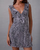 Image of Kasuya Mini Dress in Chiffon Sequin Grey
