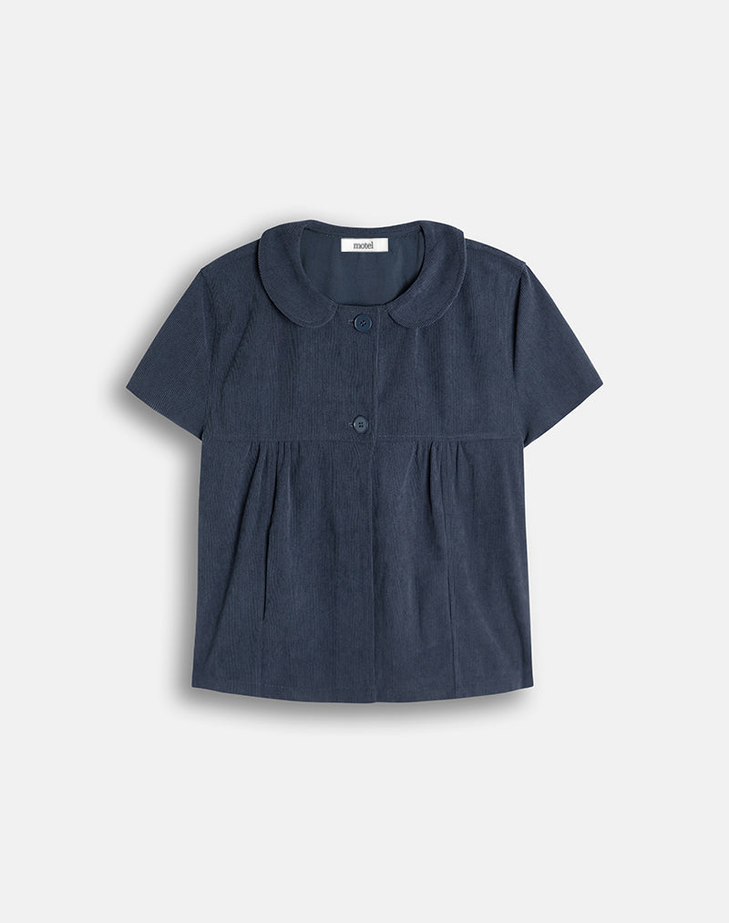 Image of Kaylan Shirt in Cord Navy