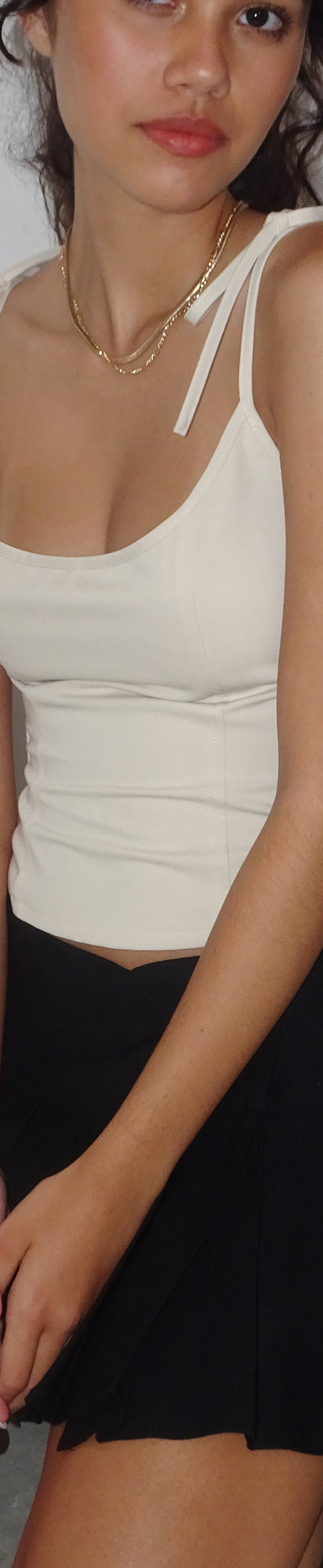 Image of Kiona Corset Top in Tailoring Cream