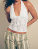 Image of Kopa Top in Floral Lace White