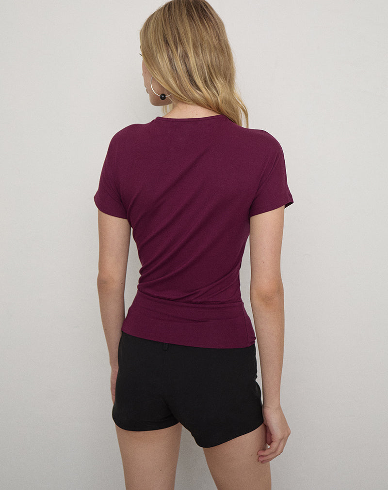 Image of Krystle Large Keyhole Top in Deep Purple