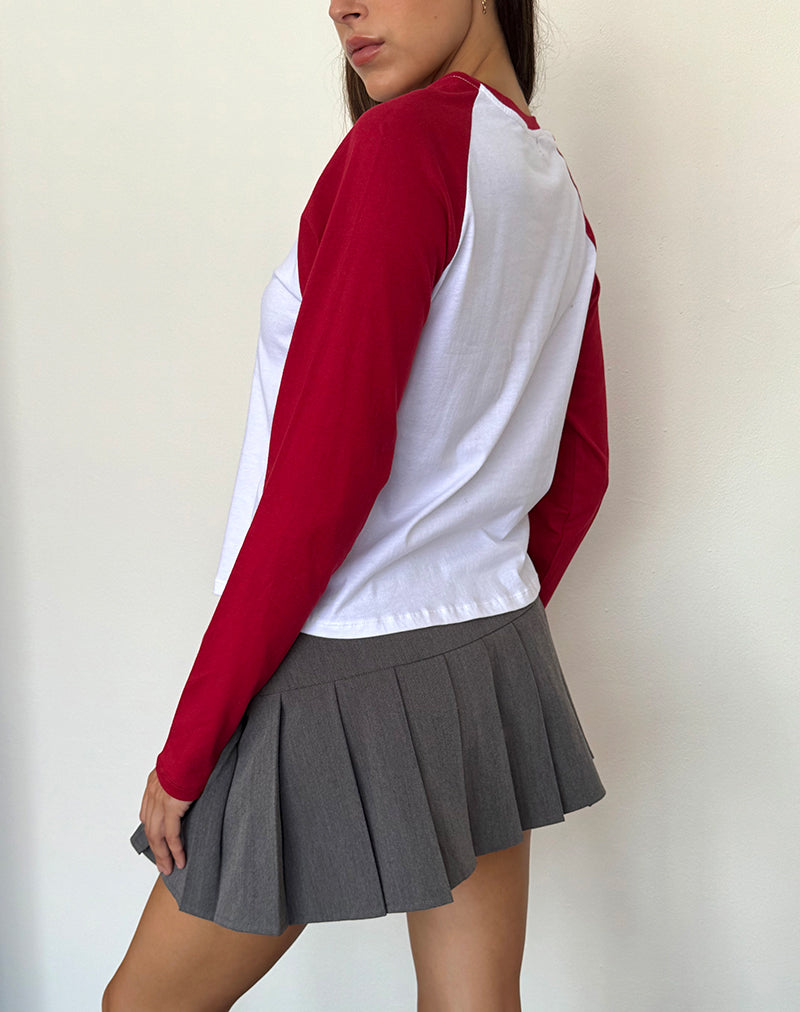 Image of Kyiato Top in Adrenaline Red Car Print