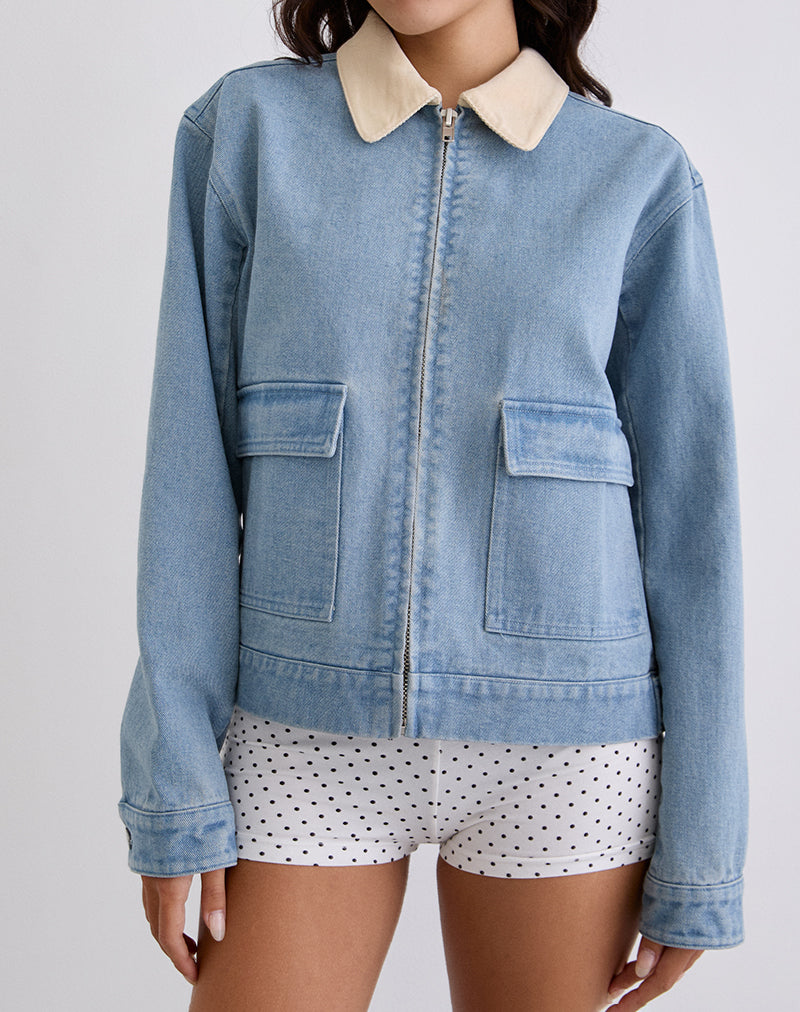 Image of Kahyun Jacket in Denim Light Wash
