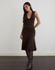 Image of Laluma Midi Dress in Bitter Chocolate
